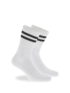 Product Cotton crew sports socks with stripes