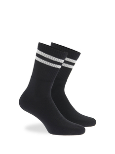 Product Cotton crew sports socks with stripes
