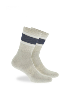 Product Cotton crew sports socks with stripes