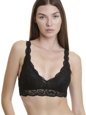 Lace bralette with removable cups