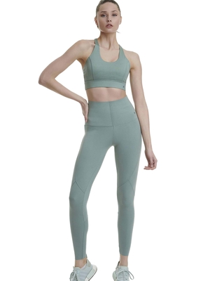 Laser cut compression sports leggings