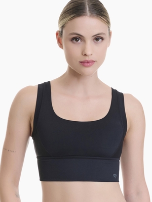 High support sports top with removable cups