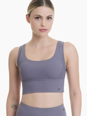 High support sports top with removable cups
