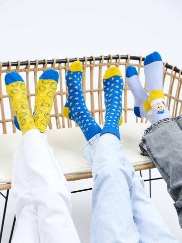 Κάλτσες με σχέδιο bubble bath 3-pack giftbox