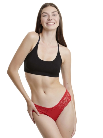 Microfiber lace thong x-mas giftbox