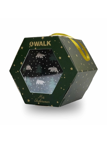 Printed bamboo boxer x-mas giftbox