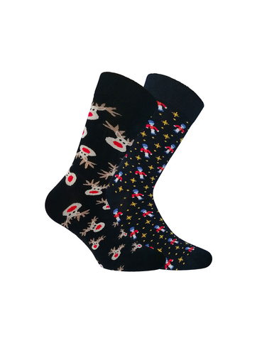 Κάλτσες από bamboo με χριστουγεννιάτικο σχέδιο 2-pack giftbox