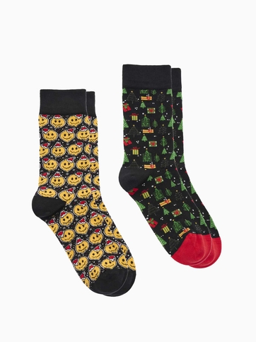 Κάλτσες από bamboo με χριστουγεννιάτικο σχέδιο σε gift box (2 ζεύγη)