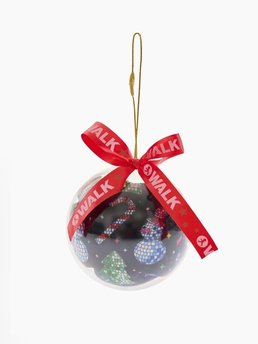 Printed κάλτσες με χριστουγεννιάτικο σχέδιο σε μπάλα/στολίδι