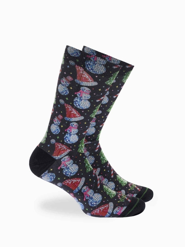 Printed κάλτσες με χριστουγεννιάτικο σχέδιο σε μπάλα/στολίδι