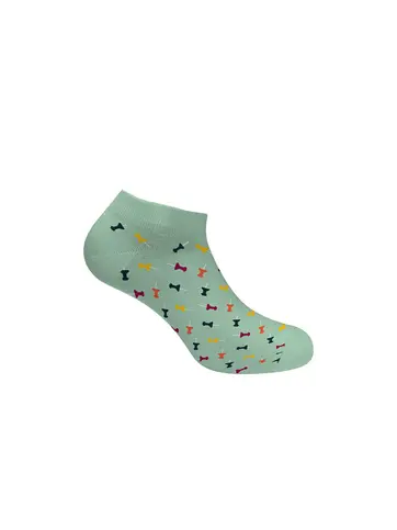 Kid's bamboo low socks with print