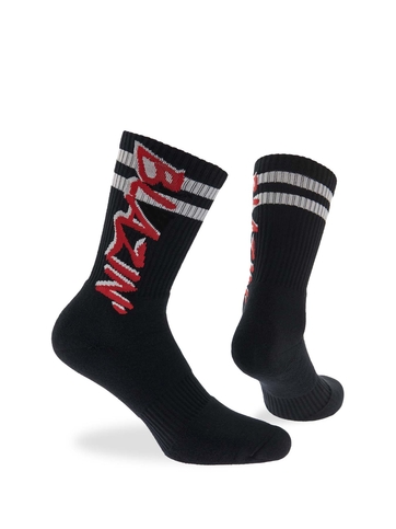 Αθλητικές βαμβακερές κάλτσες με σχέδιο