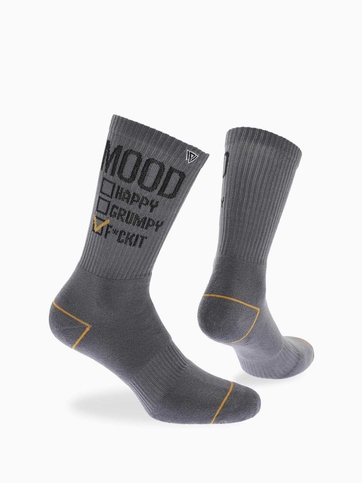 Patterned cotton crew sports socks