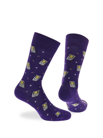 Βαμβακερές κάλτσες με σχέδιο Game Boy