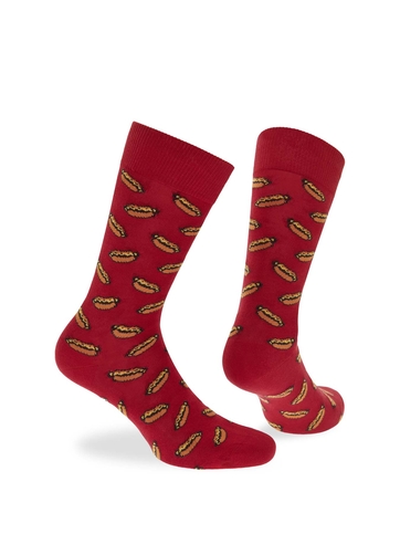 Βαμβακερές κάλτσες με σχέδιο Hot dog