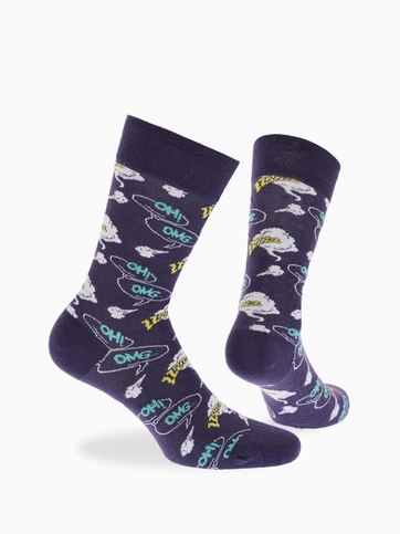 Βαμβακερές κάλτσες με σχέδιο pop art