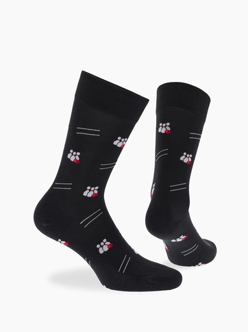 Βαμβακερές κάλτσες με σχέδιο bowling