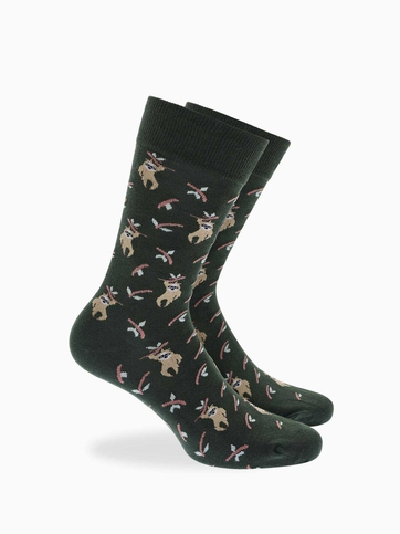 Cotton sloth crew socks