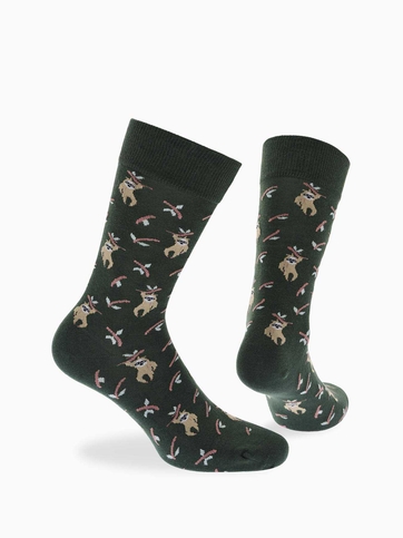 Cotton sloth crew socks