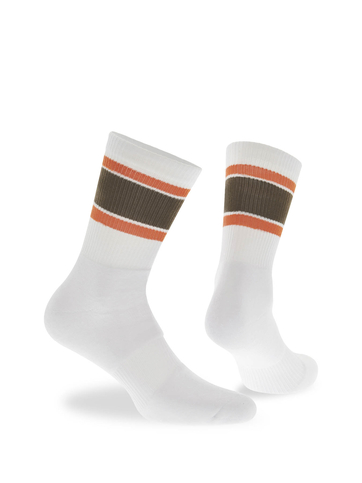 Αθλητικές βαμβακερές κάλτσες με ρίγες