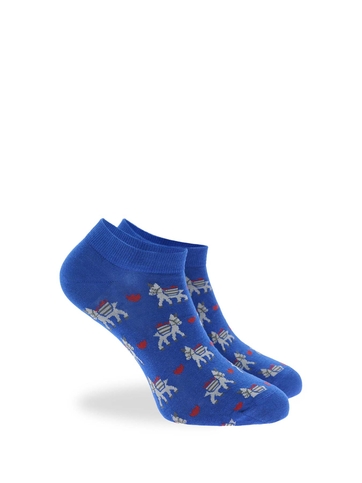 Βαμβακερές κοφτές κάλτσες με σχέδιο γαϊδουράκια