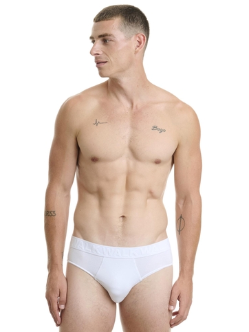 Βαμβακερό σλιπ με ανάγλυφο λάστιχο (2 τμχ.)