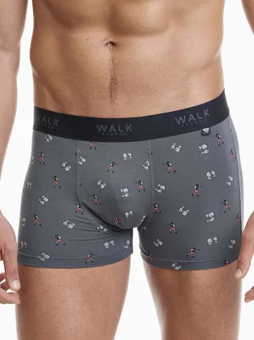 Printed bamboo boxer