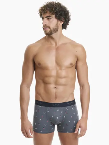 Printed bamboo boxer