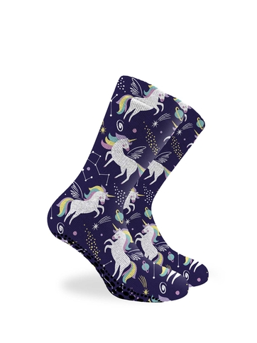 Παιδικές printed καλτσοπαντόφλες με αντιολισθητικό πάτο