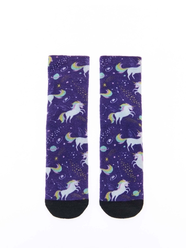 Παιδικές printed καλτσοπαντόφλες με αντιολισθητικό πάτο