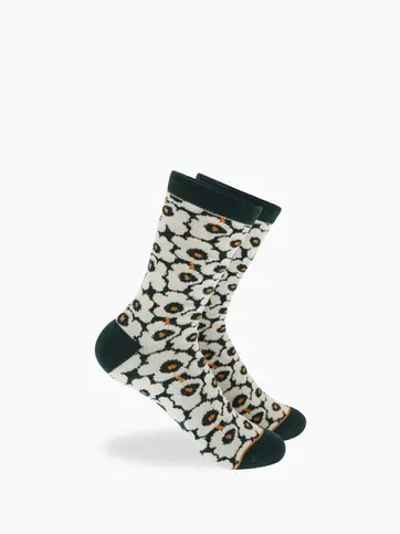 Kid's bamboo crew socks with print (3 pairs)