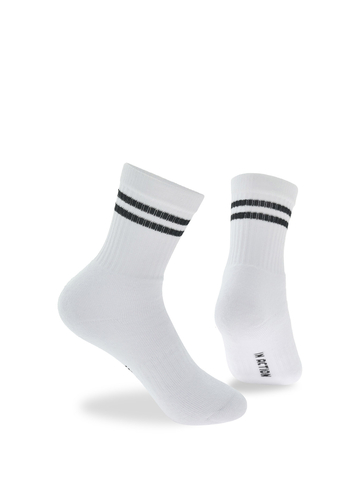 Kid's cotton sports socks with stripes