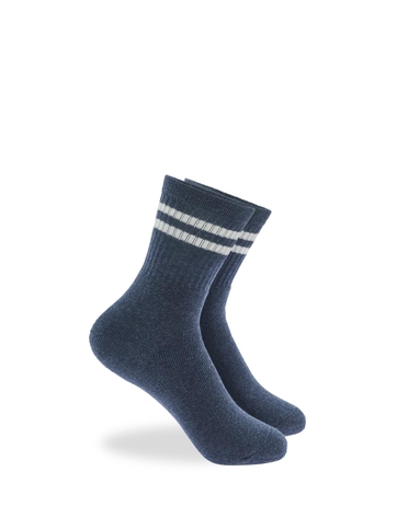Kid's cotton sports socks with stripes