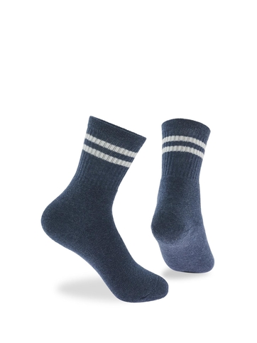 Kid's cotton sports socks with stripes