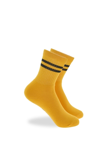 Kid's cotton sports socks with stripes
