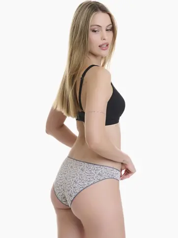 Σλιπ εμπριμέ απο bamboo (2 τμχ.)