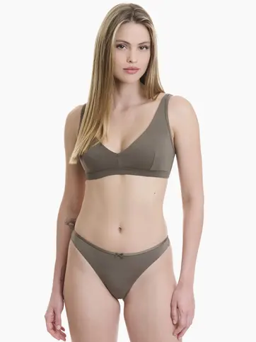 Brazilian σλιπ από bamboo και δαντέλα