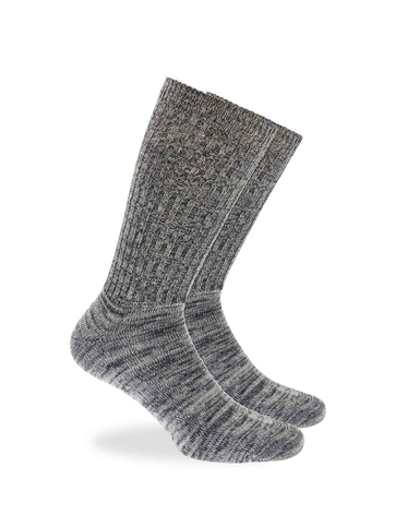Wool ribbed thermal socks  