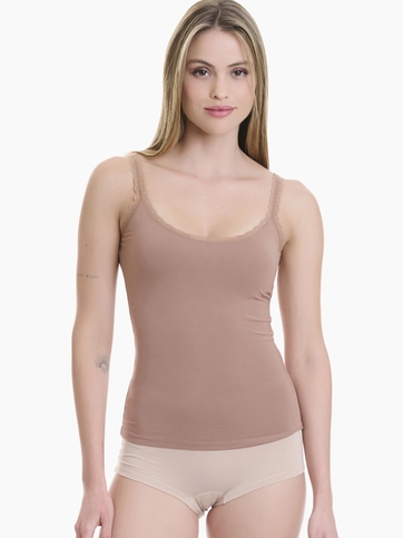 Τοπ από bamboo με δαντέλα