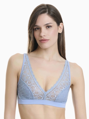 Lace triangle bralette