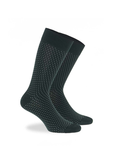 Bamboo crew socks with polka dots