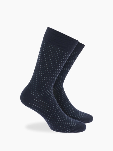 Bamboo crew socks with polka dots