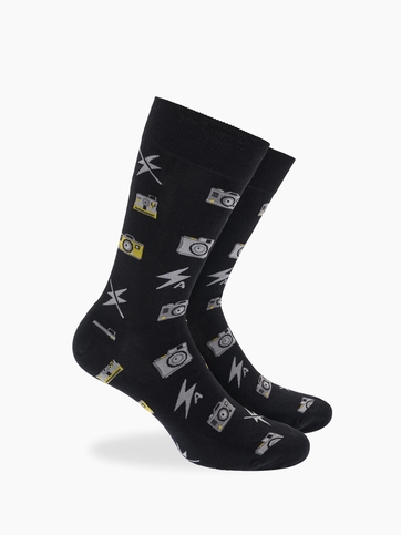 Κάλτσες από bamboo με σχέδιο camera