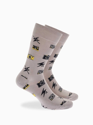 Κάλτσες από bamboo με σχέδιο camera