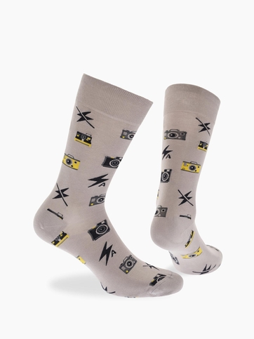 Κάλτσες από bamboo με σχέδιο camera