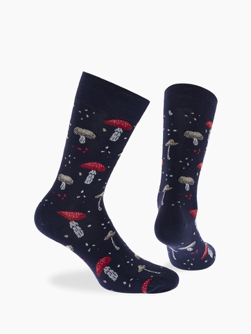 Κάλτσες από bamboo με σχέδιο mushrooms