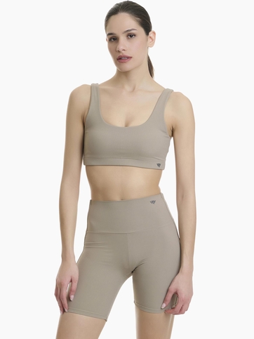 Rib high-support cycling shorts