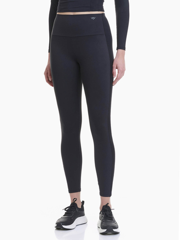 Sports leggings with ribbed side detail 8/8