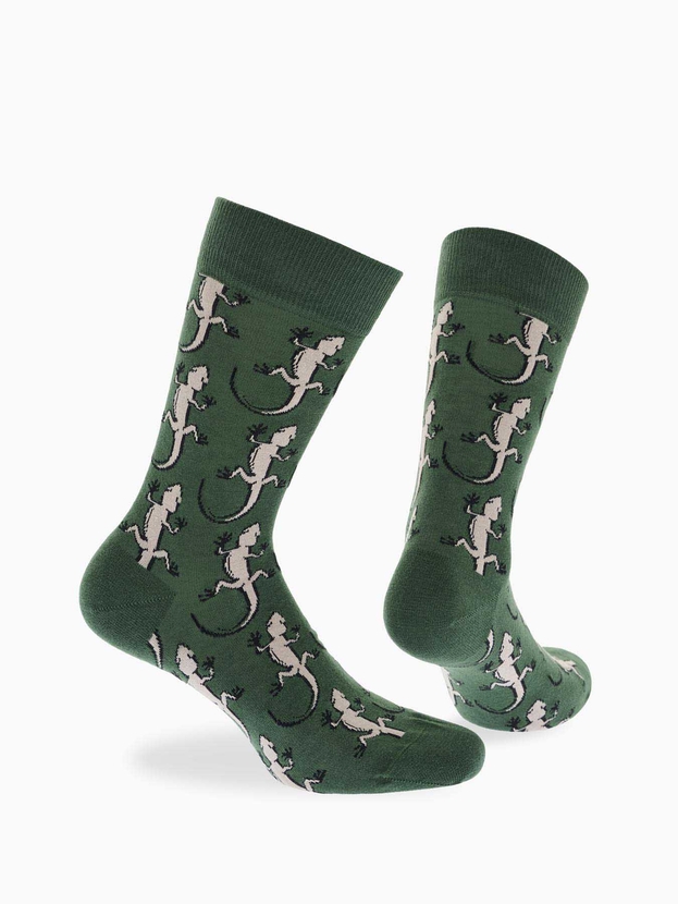 Cotton crew socks with animal design – 3-pair gift box