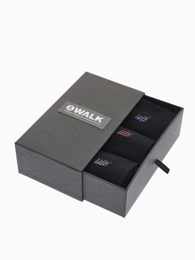 Bamboo crew socks 3 pairs giftbox